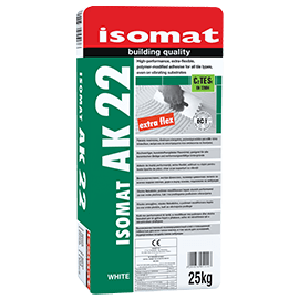 Κόλλα πλακιδίων Isomat AK-22 25kg ΛΕΥΚΗ